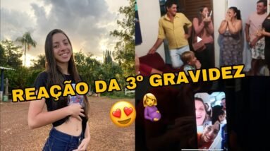 REAÇÃO DA FAMÍLIA AO SABER DA 3º GRAVIDEZ! 🤰❤️