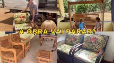 COMPRAMOS MÓVEIS PARA NOSSO SÍTIO + COMO VAI FICAR A OBRA ?