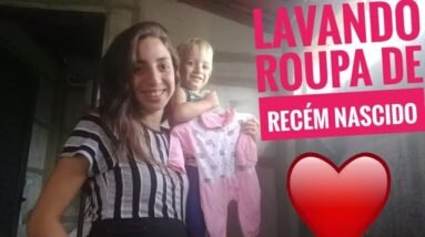 LAVANDO AS ROUPINHAS DA BABY ANA VITÓRIA ❤️