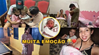 JOÃO E ANA CONHECENDO A IRMÃ -1º MADRUGADA DA BEBÊ NA ROÇA