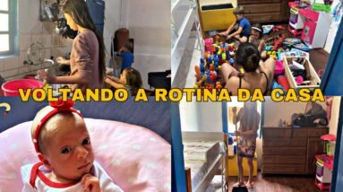 rotina com uma recem nascida