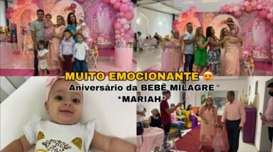 MUITA EMOÇÃO! MEUS TIOS ESPERARAM 22 ANOS PRA ESSE MOMENTO *aniversário da Mariah bebê milagre *