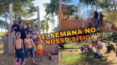 1º CHURRASCO DO NOSSO SÍTIO *que emoção *