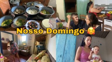 PREPARANDO NOSSO ALMOÇO | CUIDANDO DA CASA | FOMOS JANTAR NA CASA DA TIA MARCINHA