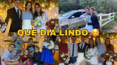 VLOG FESTA DE CASAMENTO DO NENÉM E ANA CECÍLIA 🥹❤️*demos a festa de presente *