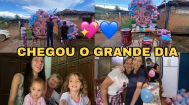 ORGANIZAÇÃO DO NOSSO CHÁ REVELAÇÃO 💖💙 *quarta gravidez *