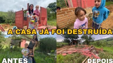 TERMINAMOS A DEMOLIÇÃO DA NOSSA ANTIGA CASA DO SÍTIO ! *diário da obra *