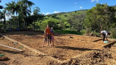 VOLTAMOS COM A CONSTRUÇÃO DA NOSSA CASA DO SÍTIO 🙌❤️