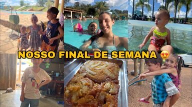 NOSSO FINAL DE SEMANA : FOMOS EM UM CLUBE + DOMINGO NA CASA DO MEUS SOGROS 😍