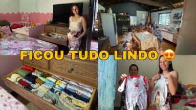 ORGANIZAMOS A CÔMODA DO PEDRO+FAXINA COMPLETA NA CASA 😍