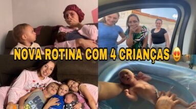 2º MADRUGADA COM DOIS BEBÊ | FOMOS REGISTRAR O PEDRINHO *nossa nova rotina com 4 crianças *