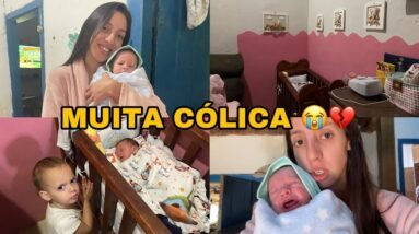 COMEÇARAM AS CÓLICAS NO PEDRO MIGUEL 💔🥹 *nosso dia com recém nascido com cólica *