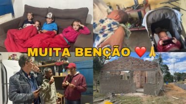 VOLTAMOS COM CONSTRUÇÃO DA NOSSA CASA 🙏 | QUITAMOS NOSSO CARRO *muita benção * ❤️