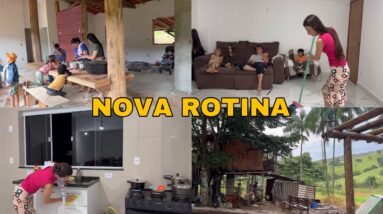 ENTRE A ROÇA E A CIDADE NOSSA NOVA ROTINA | FAXINEI O APARTAMENTO A NOITE