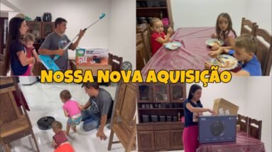 MUITO FELIZ COM ESSA NOVA AQUISIÇÃO 😍 Aspirador robô * nossa noite *