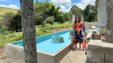 CONSTRUÍMOS UM LAGO PRA PEIXES NO NOSSO SÍTIO 😍