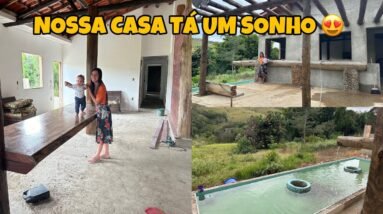 NÃO ACREDITO QUE NOSSA CASA JÁ ESTÁ ASSIM 😱❤️