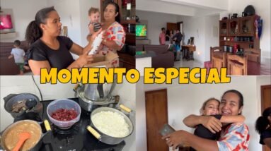 1º VEZ DA MINHA FAMÍLIA ME VISITANDO NO APE !