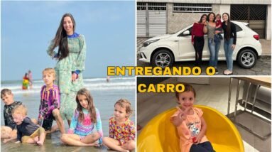 ENTREGANDO O CARRO PRA SEGUIDORA + APROVEITANDO A PRAIA DE SANTOS