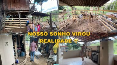 MUDAMOS TUDO: CURRAL EM BAIXO NA CASA DA ÁRVORE + NOVA COZINHA