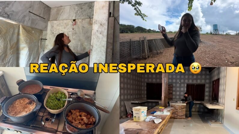 EU NÃO ACREDITEI NA REAÇÃO DA MINHA CUNHADA AO VER A OBRA DO SÍTIO!