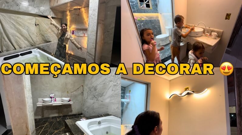 VEJA COMO ESTA FICANDO NOSSO BANHEIRO DE LUXO DO CASARÃO DO SÍTIO 😍