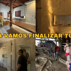 DEBAIXO DE MUITA LUTA! AGORA ESTAMOS NO ÚLTIMO DETALHE PARA FINALIZAR NOSSA OBRA 🥹🙏