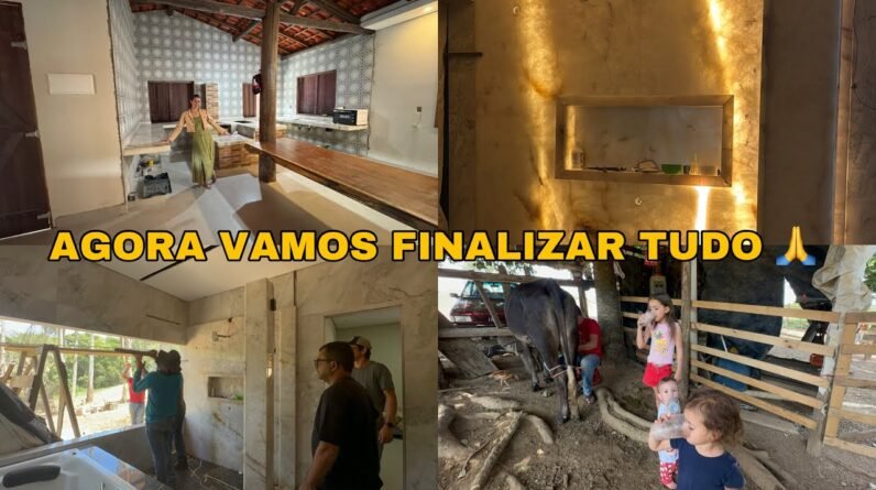 DEBAIXO DE MUITA LUTA! AGORA ESTAMOS NO ÚLTIMO DETALHE PARA FINALIZAR NOSSA OBRA 🥹🙏