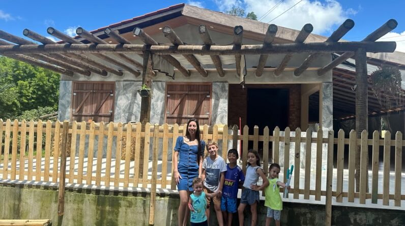 COMEÇAMOS A CONSTRUIR UMA CERCA NA CASA DO SÍTIO 😍