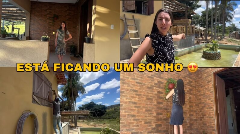 FINALMENTE DECORANDO O ALPENDRE E INSTALAMOS A JANELA 🏠